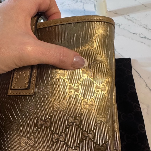 Authentic Gold Gucci Tote - Picture 9 of 15